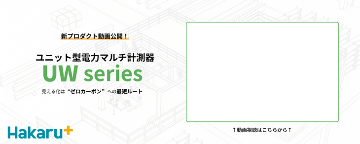 新プロダクト動画公開！ユニット型電力マルチ計測器 UWseries