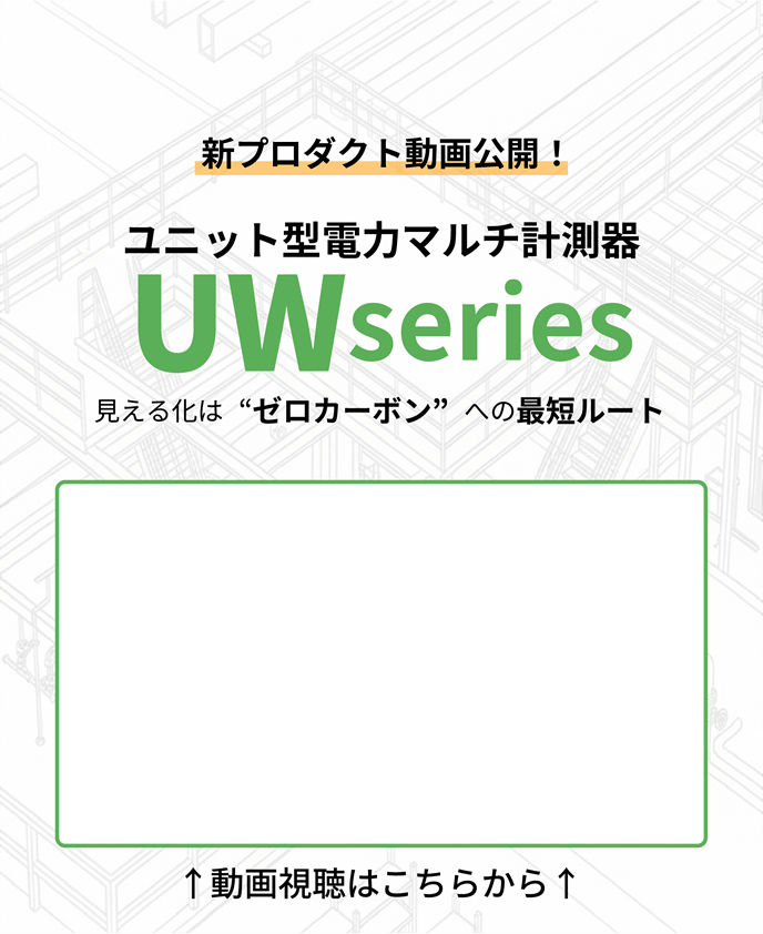 新プロダクト動画公開！ユニット型電力マルチ計測器 UWseries